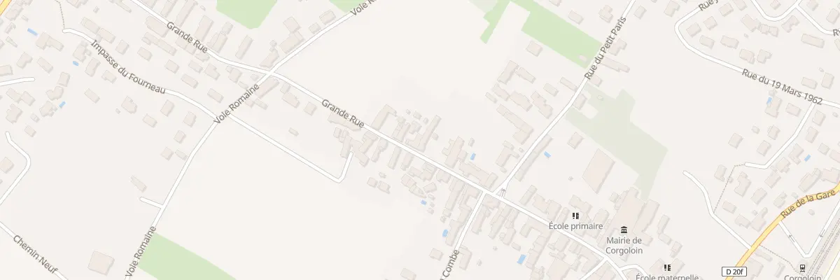 Plan du 64 Grande Rue à Corgoloin