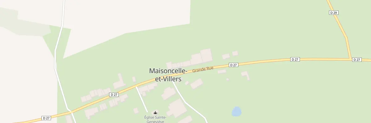 Plan du 8 Grand Rue à Maisoncelle-et-Villers