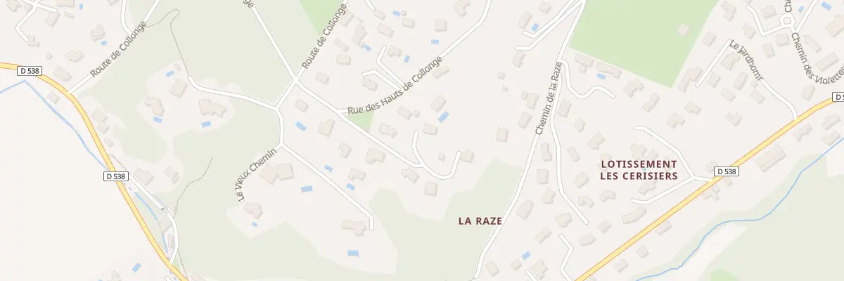 Plan du 5274 Rue des Hauts de Collonge à Jardin