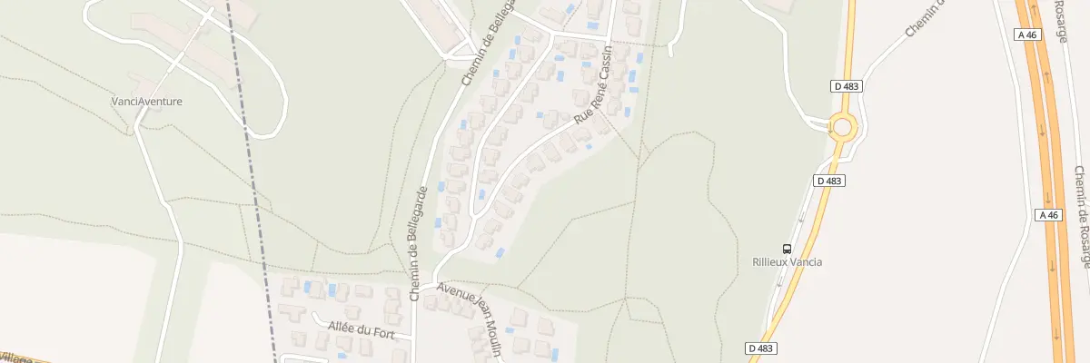 Plan du 30 Rue René Cassin à Rillieux-la-Pape
