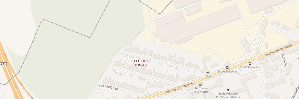 Plan du 35 Rue Paul Labbé à Sedan
