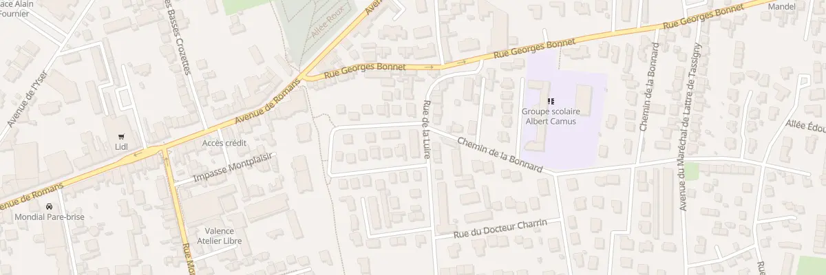 Plan du 12 Rue de la Luire à Valence