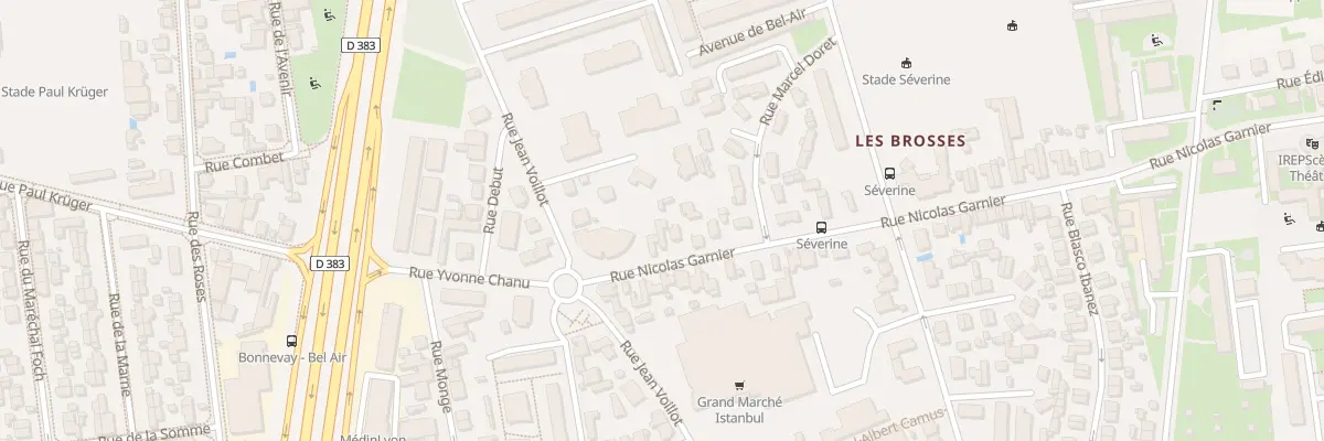 Plan du 5 Rue Nicolas Garnier à Villeurbanne