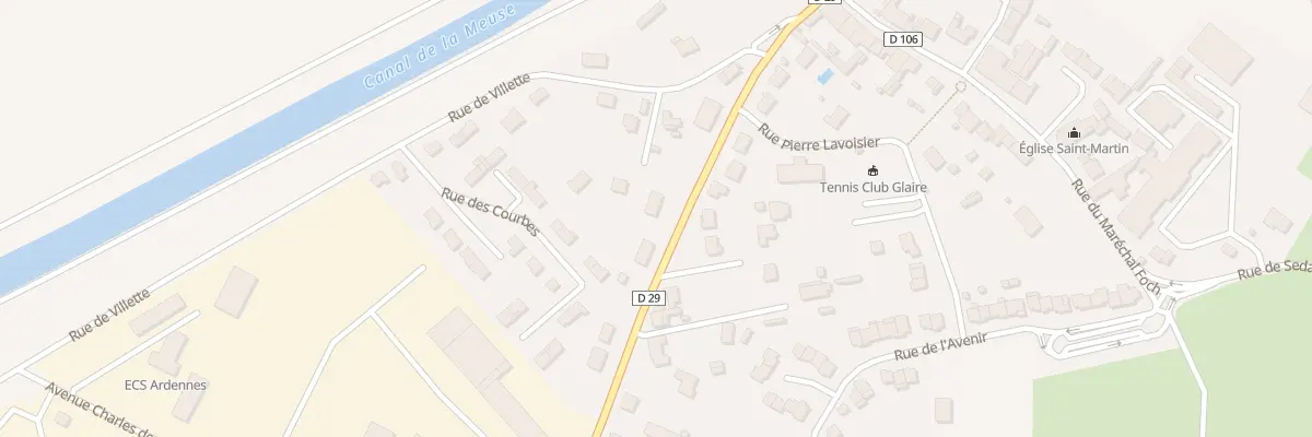 Plan du 8 Rue de Bellevue à Glaire