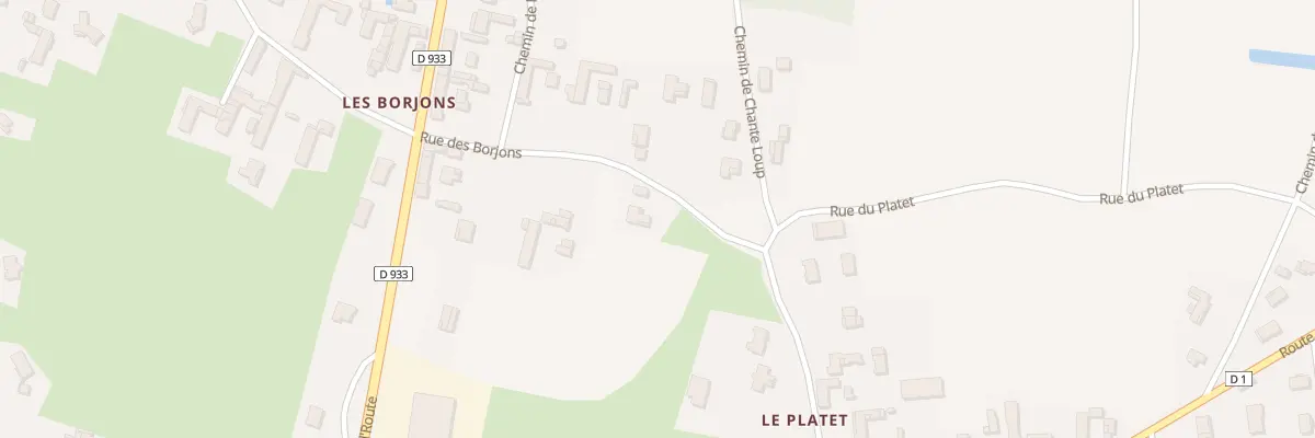 Plan du 198 Rue des Borjons à Manziat