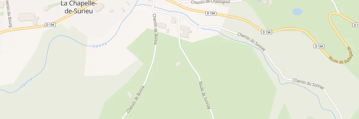 Plan du 14 Rte de Sonnay à La Chapelle-de-Surieu