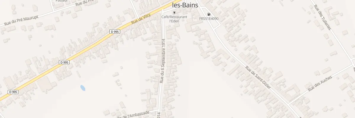Plan du 17 Rue du Six Septembre 1914 à Sermaize-les-Bains