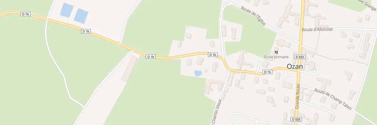 Plan du 317 Rte d’Asnières à Ozan