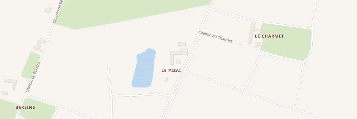 Plan du 5011 Le Pizai à Saint-Trivier-sur-Moignans