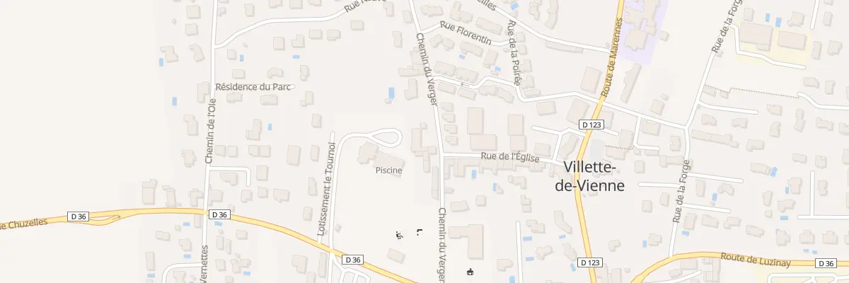 Plan du 177 Che du Verger à Villette-de-Vienne