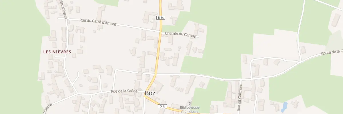 Plan du 118 Rte de l’Etang à Boz