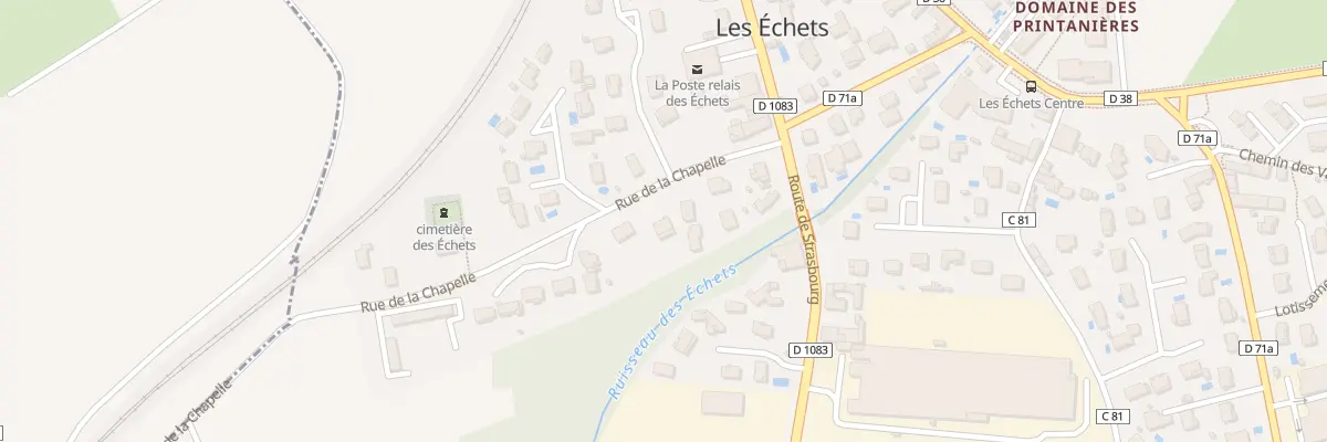Plan du 101 Rue de la Chapelle à Miribel