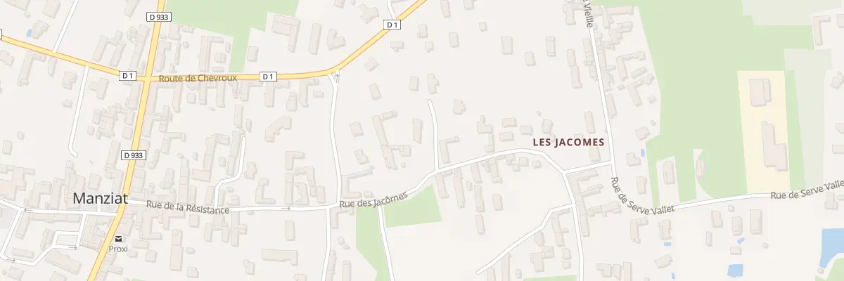 Plan du 127 Rue des Jacômes à Manziat