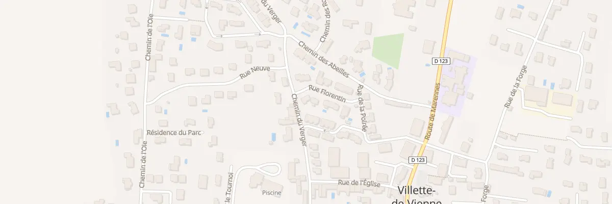 Plan du 304 Che du Verger à Villette-de-Vienne