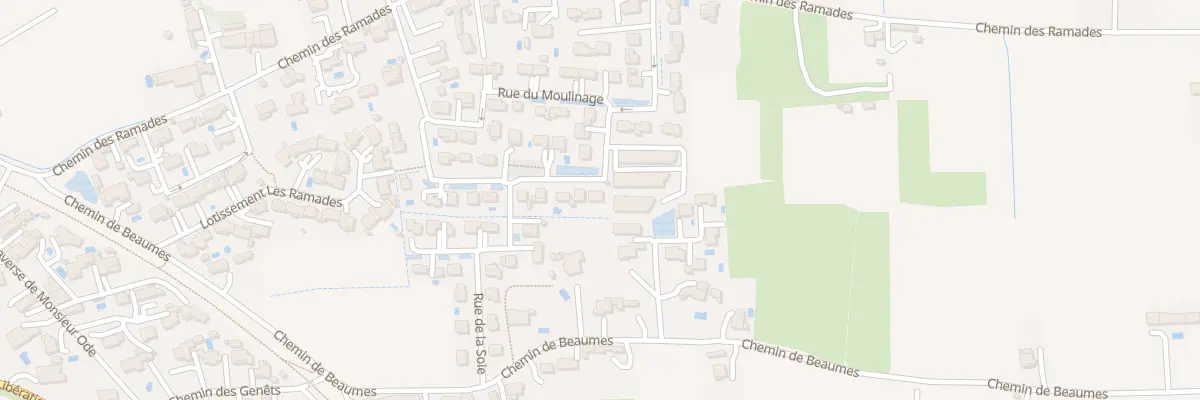 Plan du 21 Rue de la Soie à Jonquières