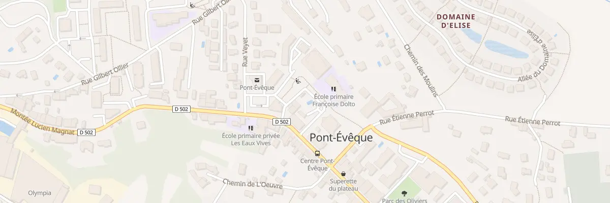 Plan du 4 Pas des Petits Potaches à Pont-Évêque