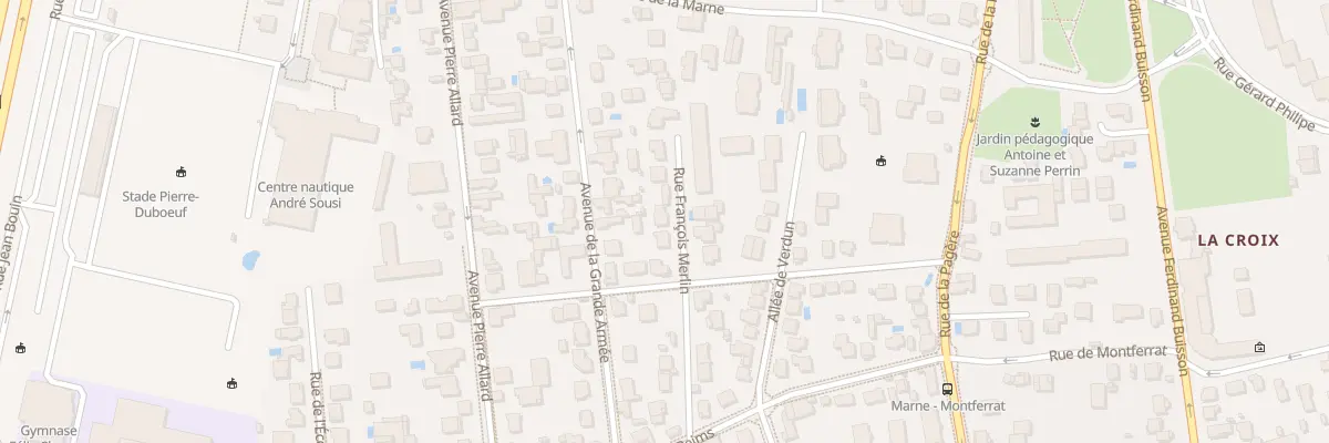 Plan du 13 Rue François Merlin à Bron