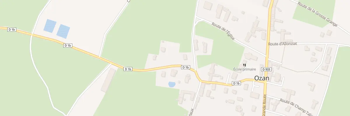 Plan du 268 Rte d’Asnières à Ozan