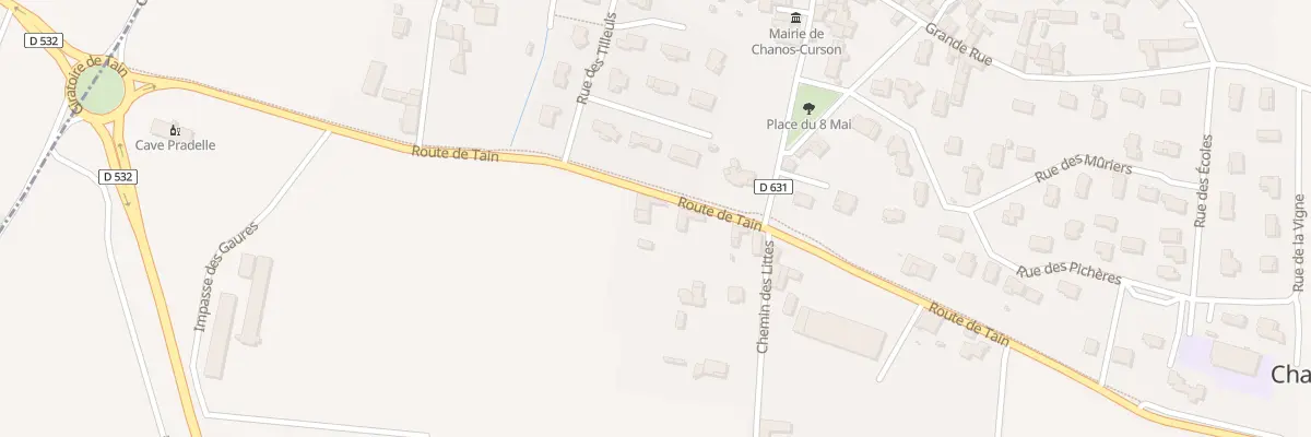 Plan du 545 Rte de Tain à Chanos-Curson