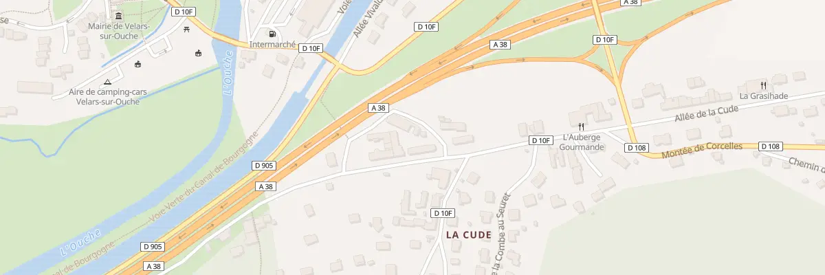 Plan du 7 All de la Cude à Velars-sur-Ouche