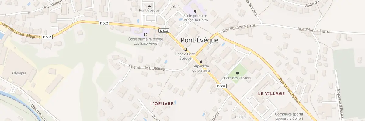 Plan du 98 Mte Lucien Magnat à Pont-Évêque