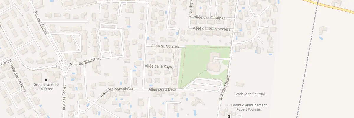 Plan du 9 Allée de la Raye à Beauvallon