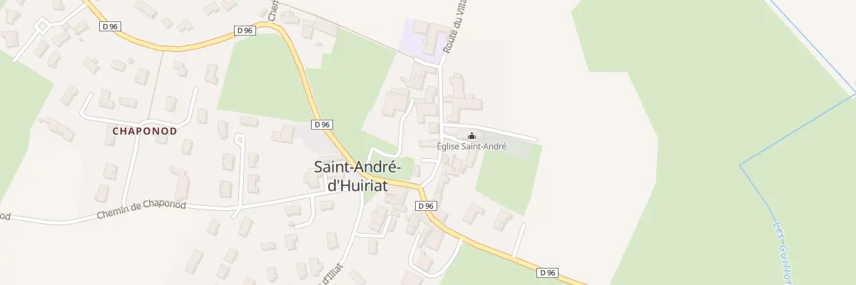Plan du 83 Rte du Village à Saint-André-d’Huiriat