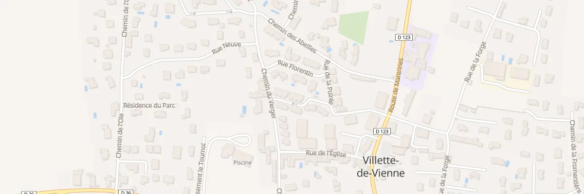 Plan du 178 Rue Feuillant à Villette-de-Vienne