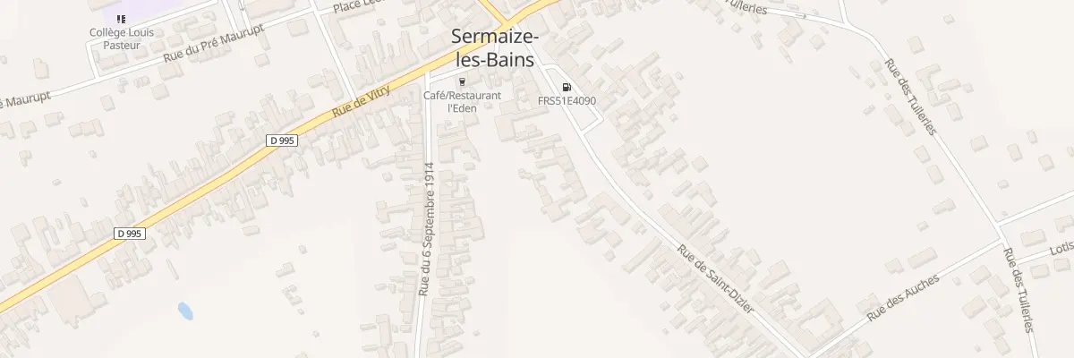 Plan du 18 Rue de Saint Dizier à Sermaize-les-Bains