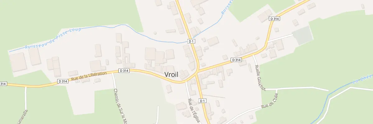 Plan du 1 Rue de Champagne à Vroil