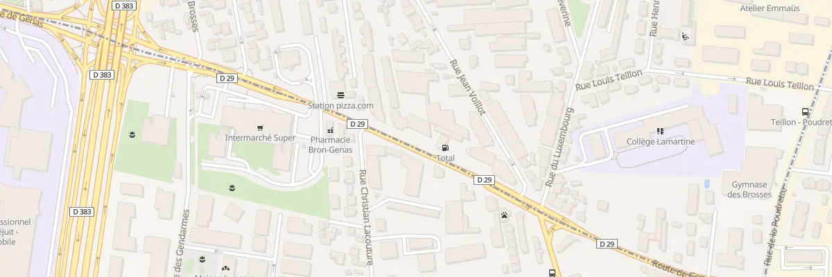 Plan du 279 Rte de Genas à Villeurbanne