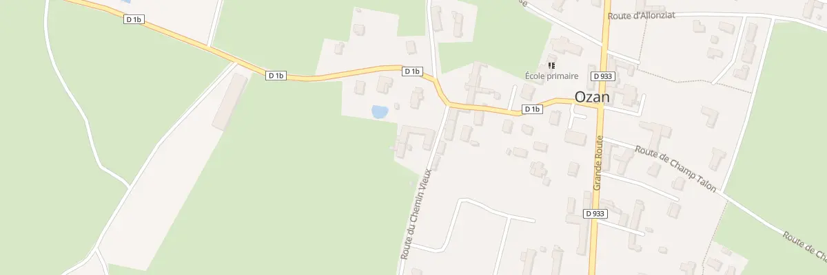 Plan du 64 Rte du Chemin Vieux à Ozan