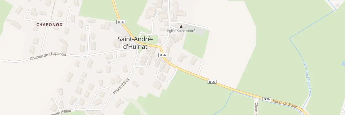 Plan du 4 Rte du Village à Saint-André-d’Huiriat