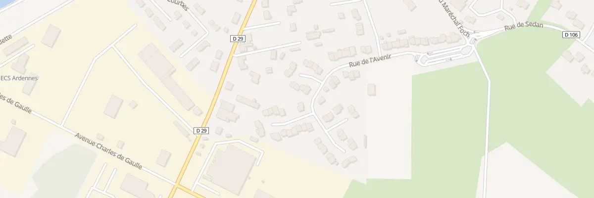 Plan du 28 Rue de l’Avenir à Glaire