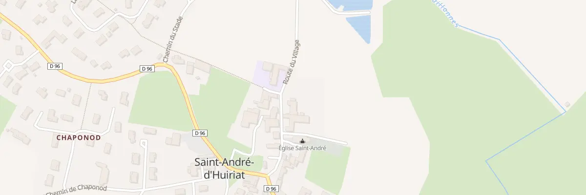 Plan du 138 Rte du Village à Saint-André-d’Huiriat