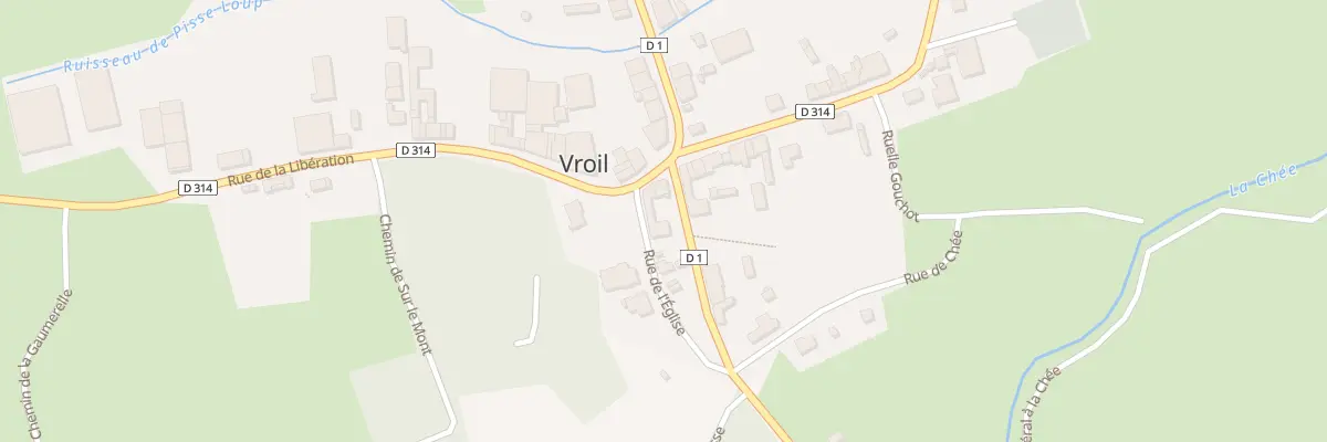 Plan du 1 Rue de la Libération à Vroil