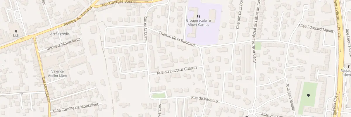 Plan du 11 Rue du Docteur Charrin à Valence