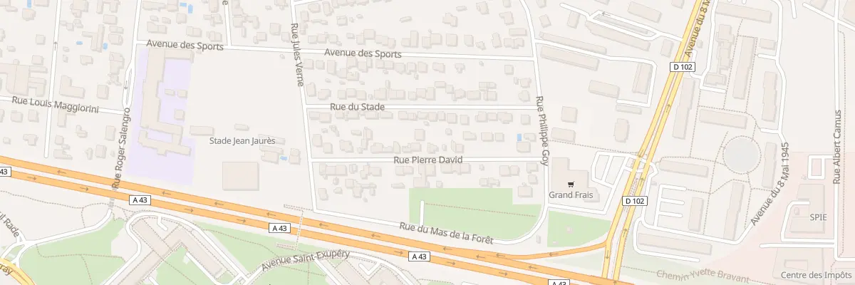 Plan du 21 Rue Pierre David à Bron
