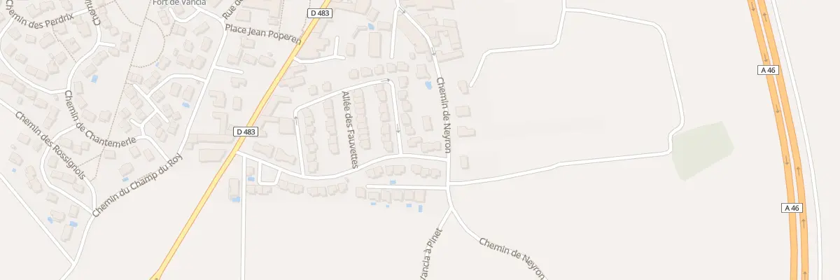 Plan du 239 Rue des Pinsons à Rillieux-la-Pape