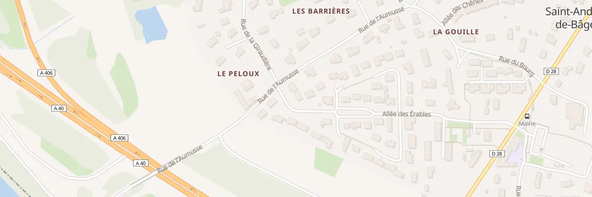 Plan du 390 All des Erables à Saint-André-de-Bâgé