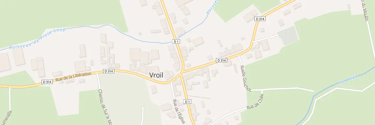 Plan du 2 Rue de Champagne à Vroil