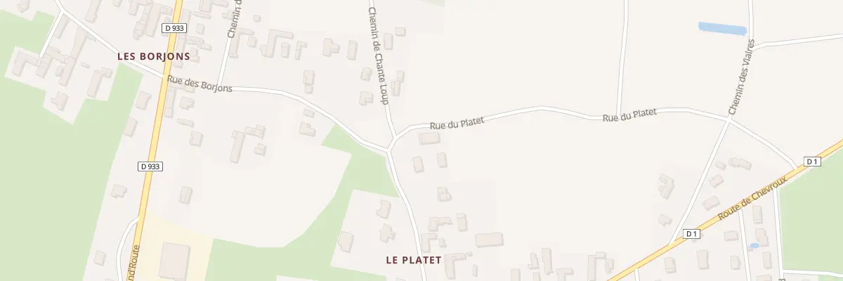 Plan du 5614 Le Platet à Manziat