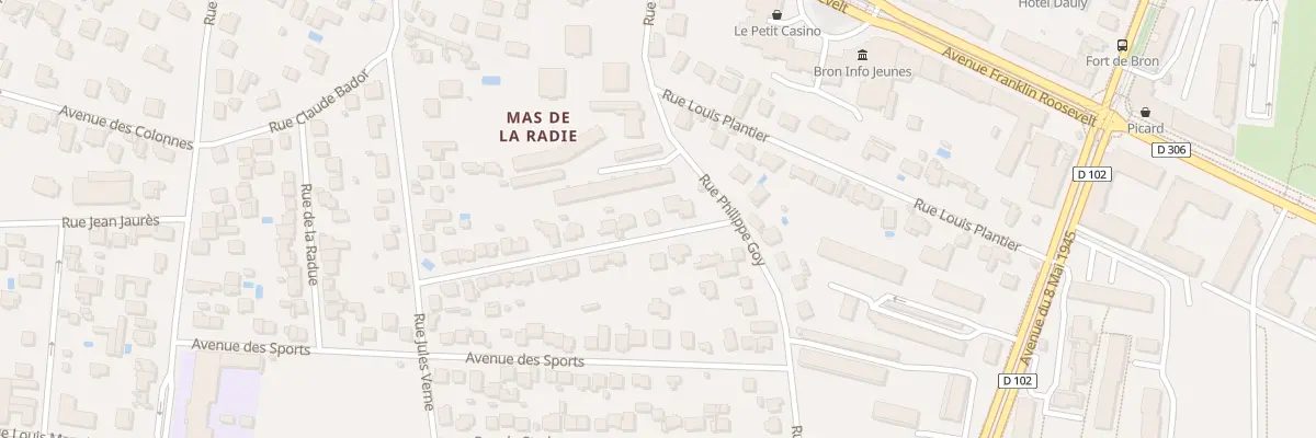 Plan du 4 Rue de l’Eglantine à Bron
