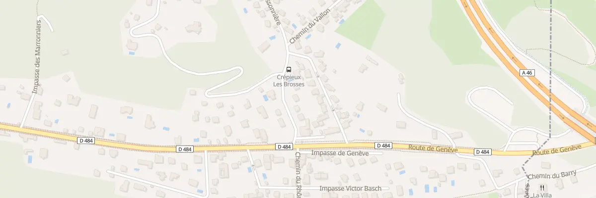 Plan du 10 Bd de la Corniche à Rillieux-la-Pape