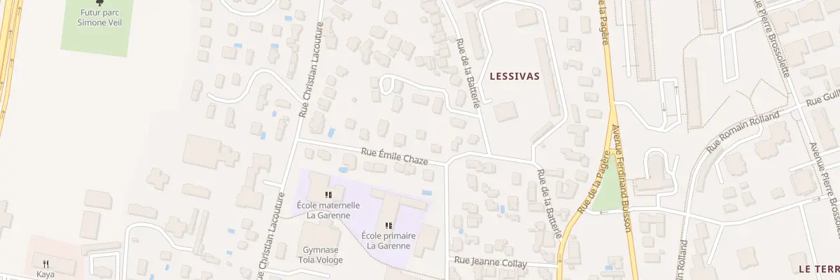 Plan du 13 Rue Emile Chaze à Bron