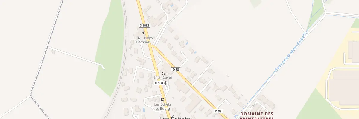 Plan du 105 All des Platanes à Miribel