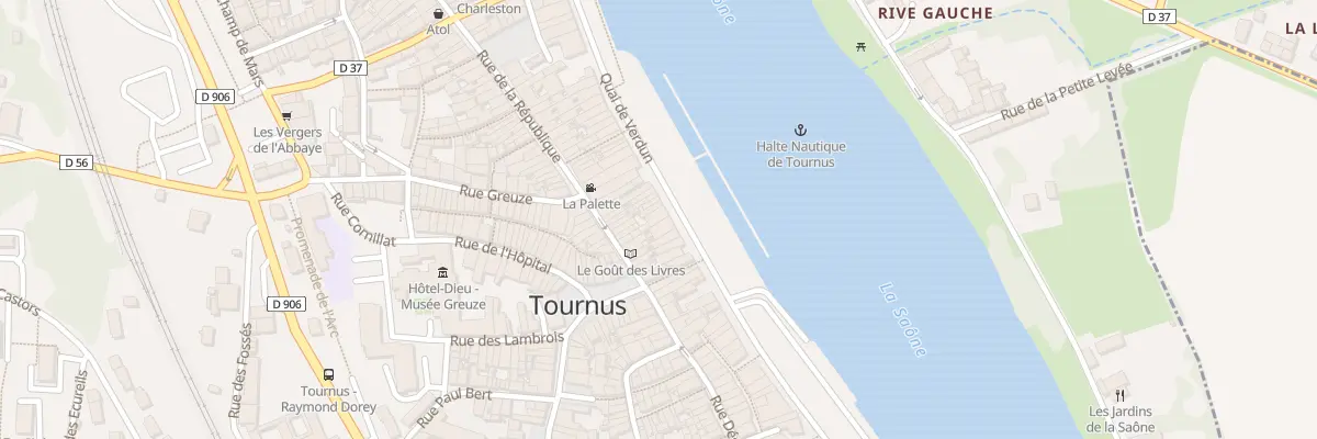 Plan du 6 Quai de Verdun à Tournus