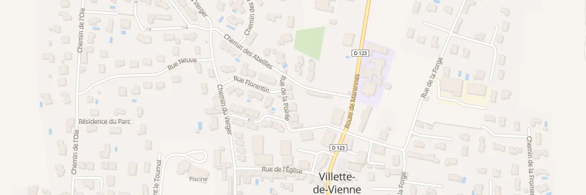Plan du 35 Rue de la Poirée à Villette-de-Vienne