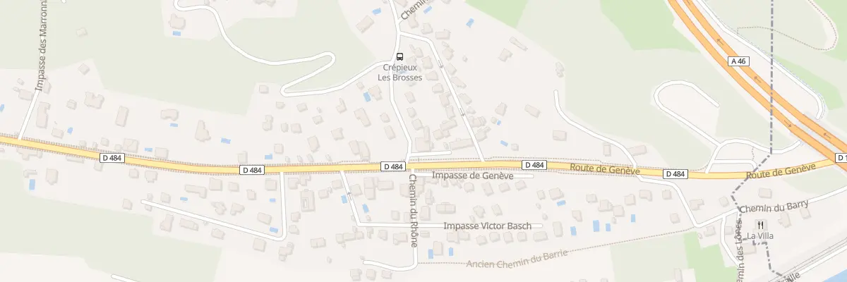 Plan du 2 Bd de la Corniche à Rillieux-la-Pape