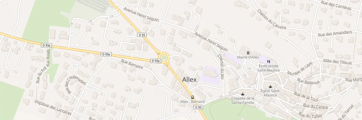 Plan du 5916 Le Village à Allex